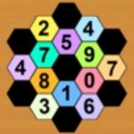 math hexagon android application logo